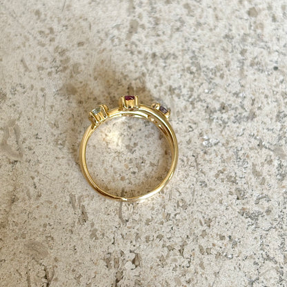 Bague Multicolore - Or Jaune 750