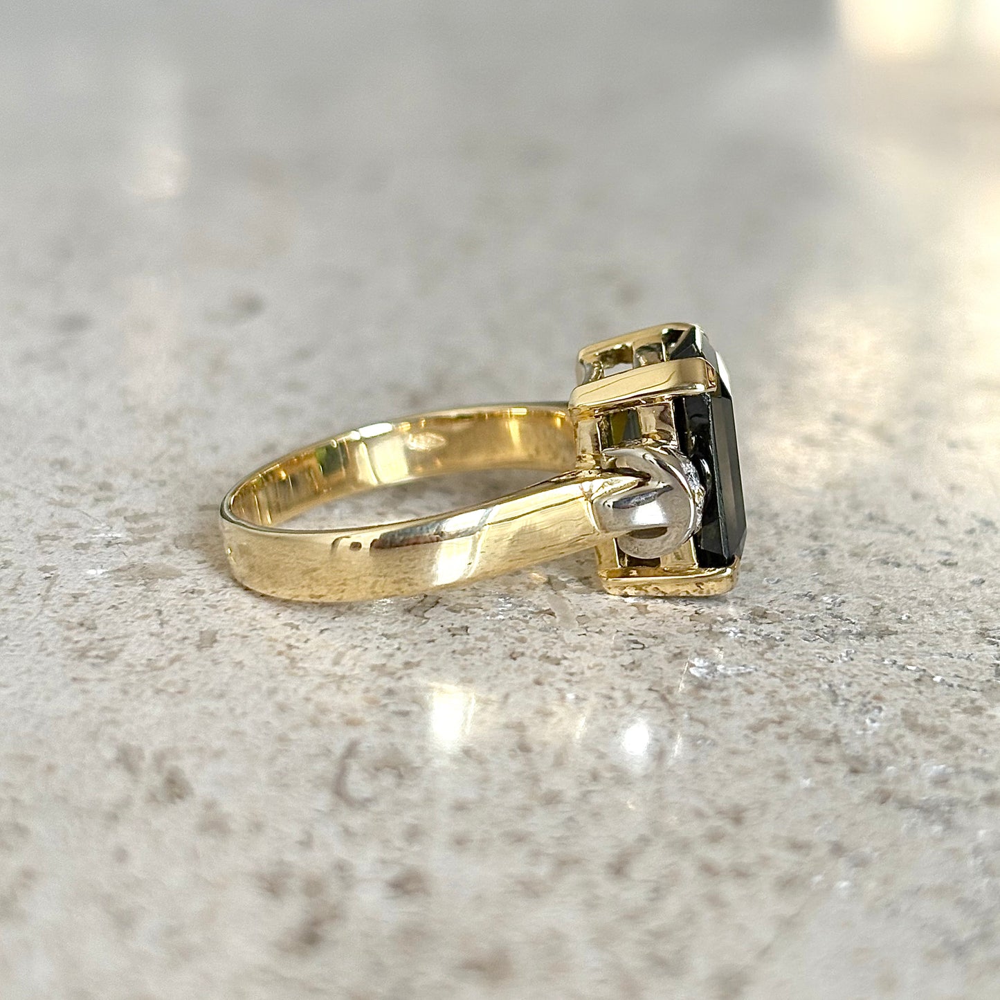 Bague Cocktail - Or Jaune 750 Péridot & Diamants