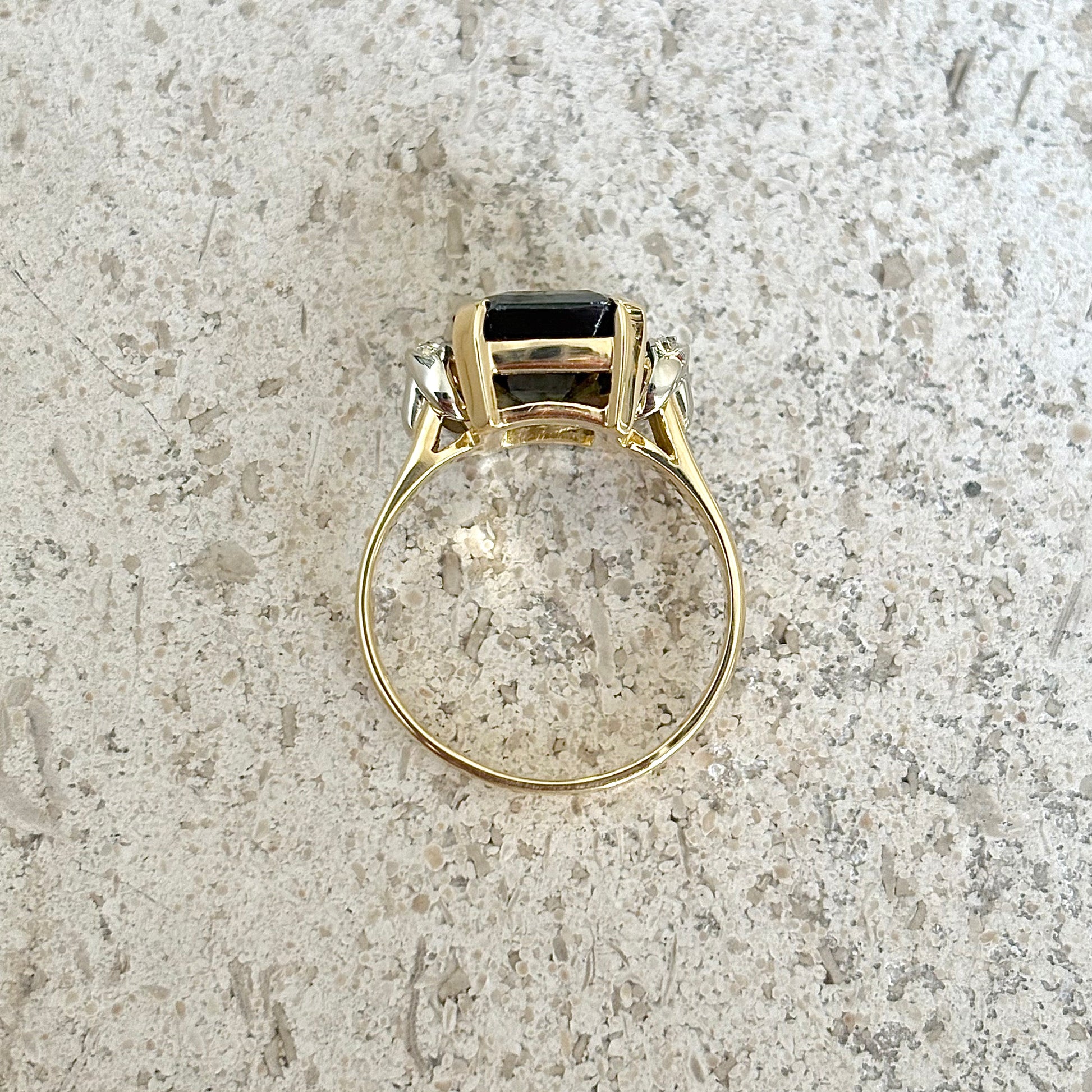 Bague Cocktail - Or Jaune 750 Péridot & Diamants