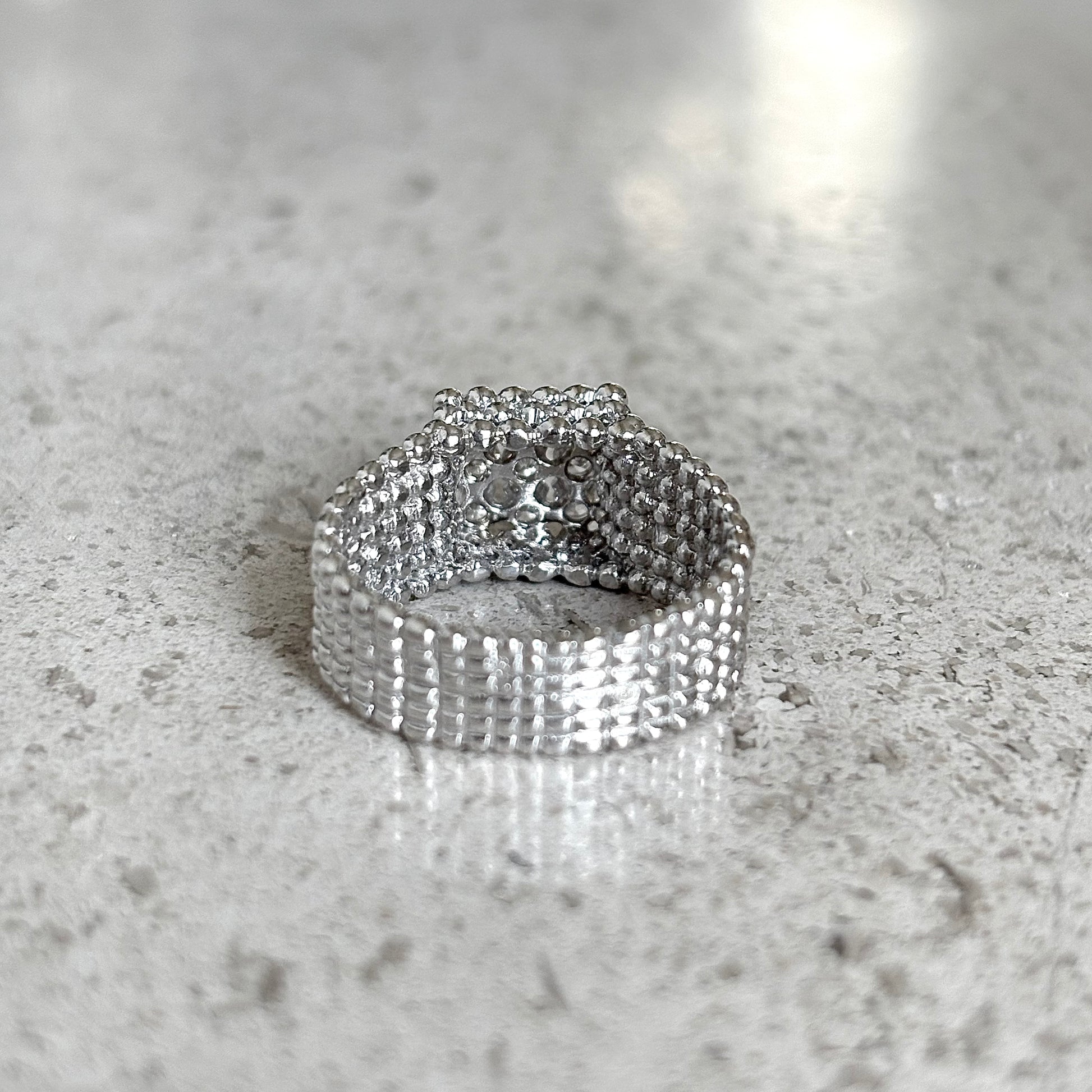 Bague Pavée - Or Blanc 750 & Diamants