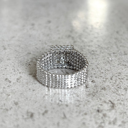 Bague Pavée - Or Blanc 750 & Diamants