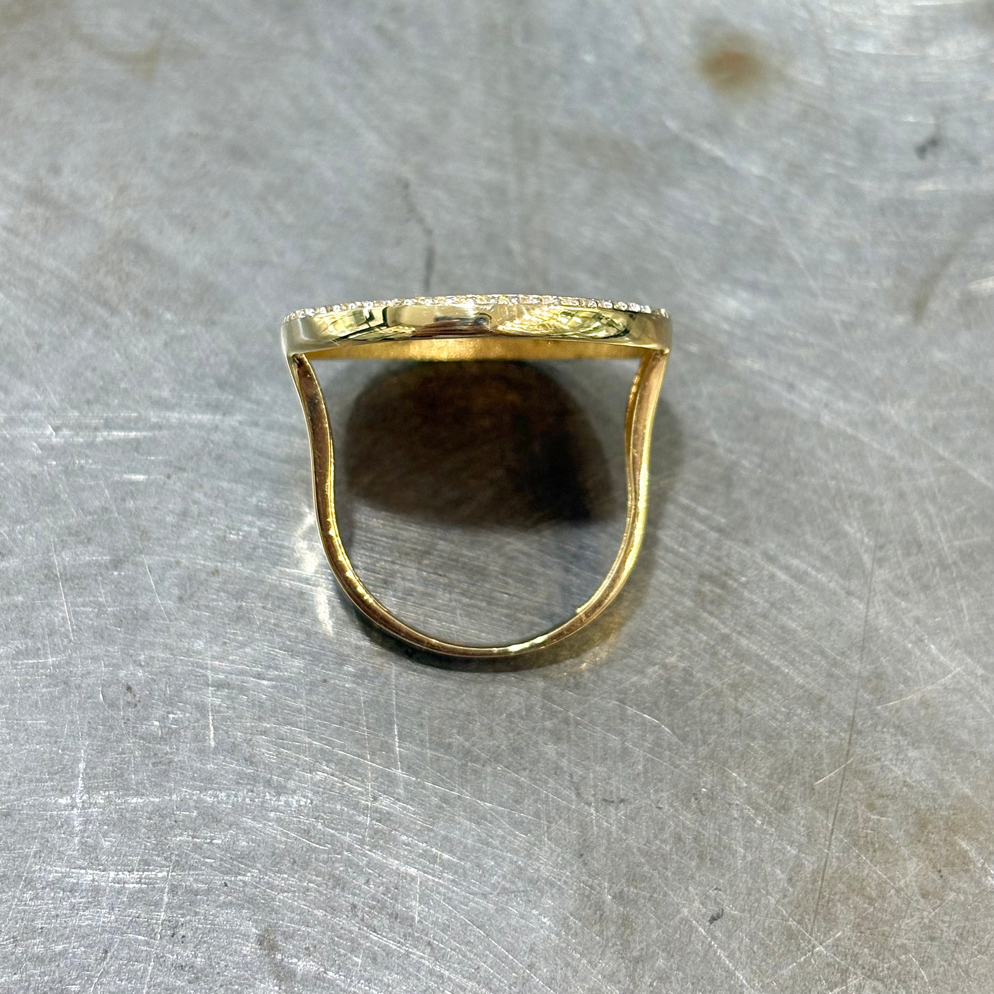 Bague Pièce - Or Jaune 750 & Pièce Or 10 Francs Marianne Coq