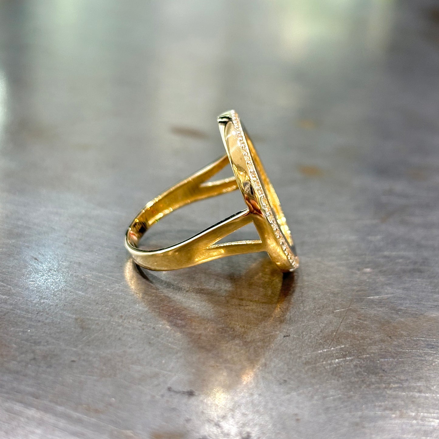 Bague Pièce - Or Jaune 750 & Pièce Or 10 Francs Napoléon