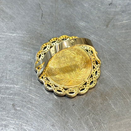 Bague Pièce - Or Jaune 750 & Pièce Or 20 Francs Napoléon