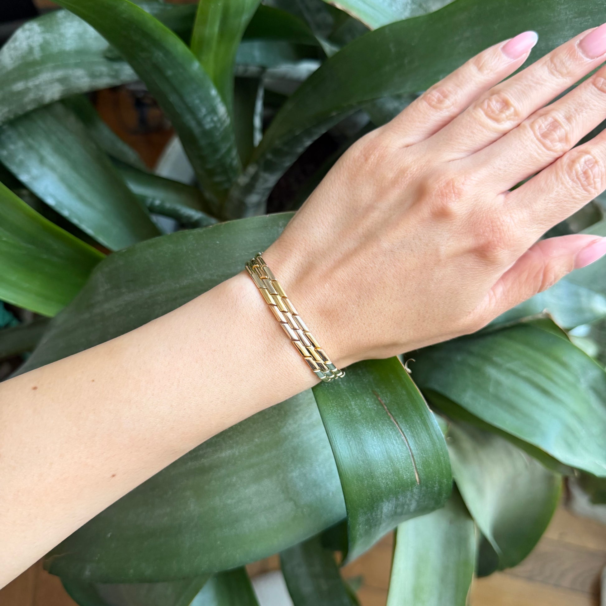 Bracelet Tricolore - Or Jaune/Rose/Blanc 750