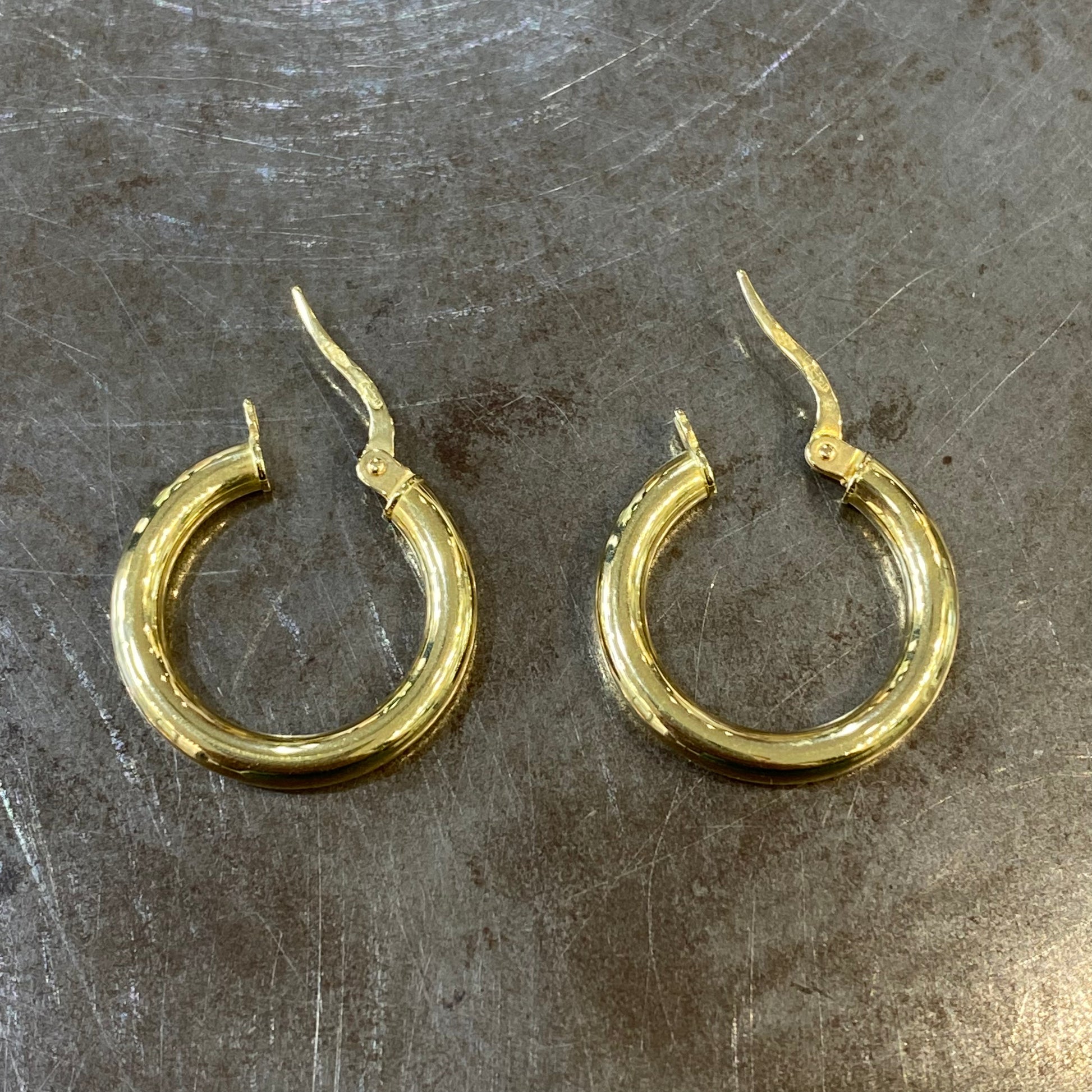 Boucles D'oreilles Créoles - Or Jaune 750 Neuf