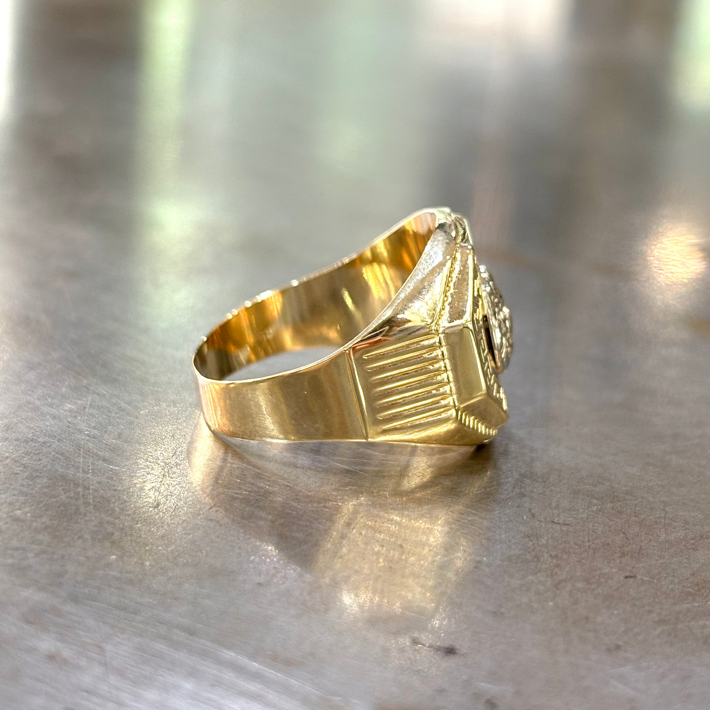 Bague Chevalière Lion - Or Jaune 750