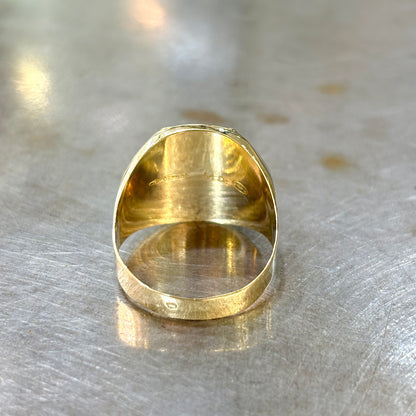 Bague Chevalière Lion - Or Jaune 750