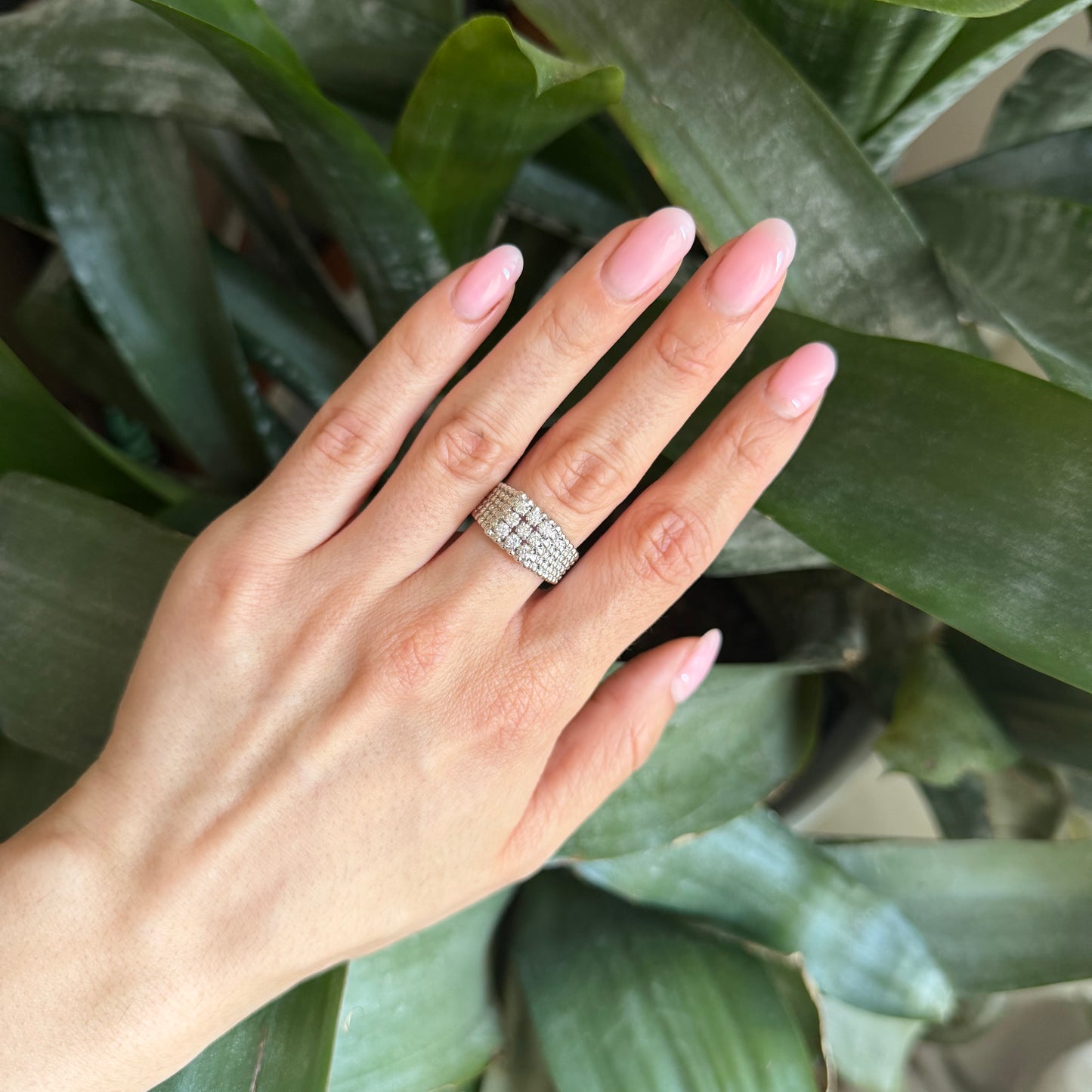 Bague Pavée - Or Blanc 750 & Diamants