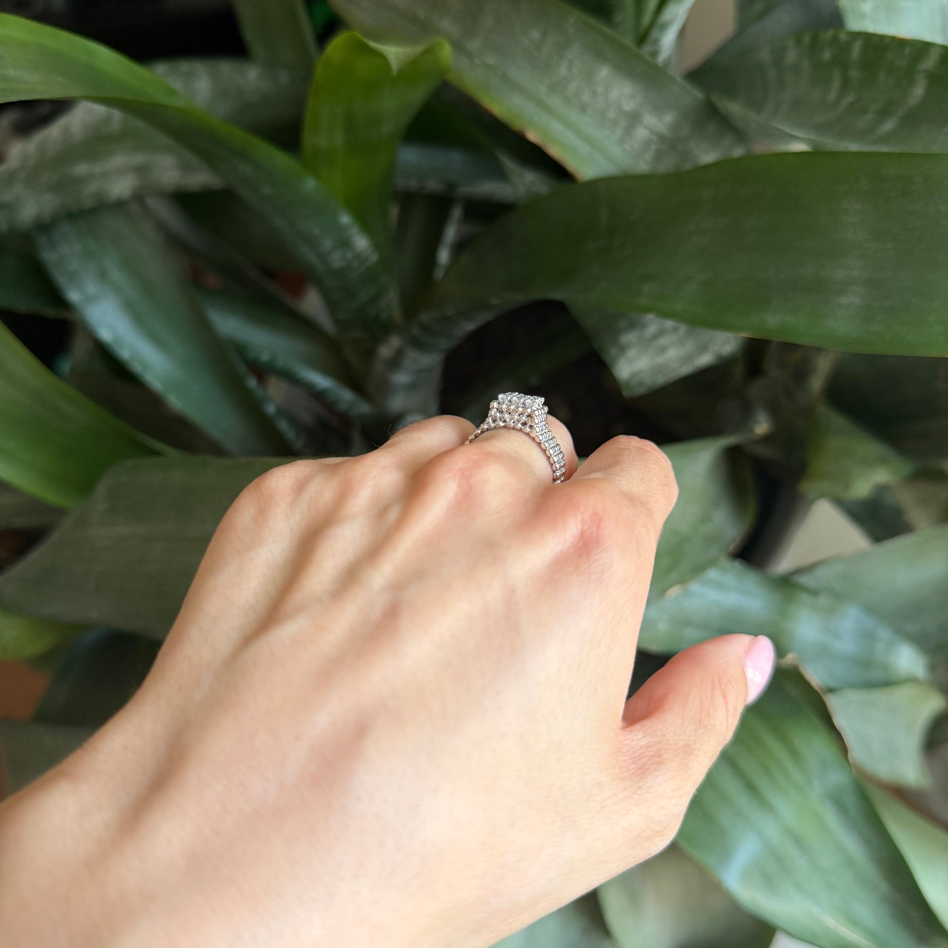 Bague Pavée - Or Blanc 750 & Diamants