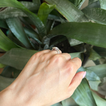 Bague Vintage Art Déco - Or Blanc 750 & Diamants