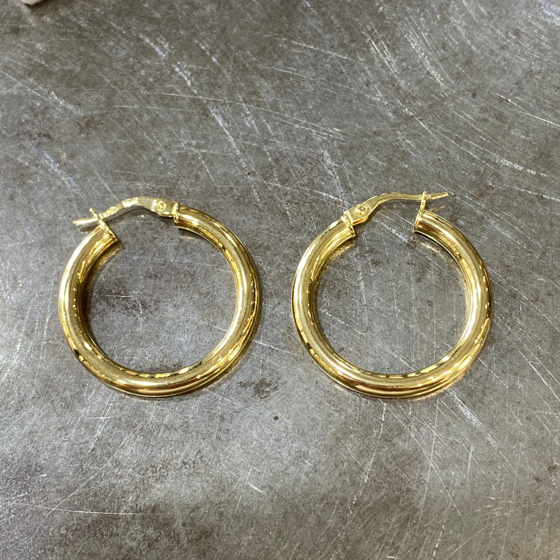 Boucles D'oreilles Créoles - Or Jaune 750 Neuf