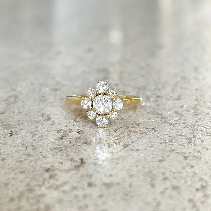 Bague Marguerite - Or Jaune 750 & Diamants