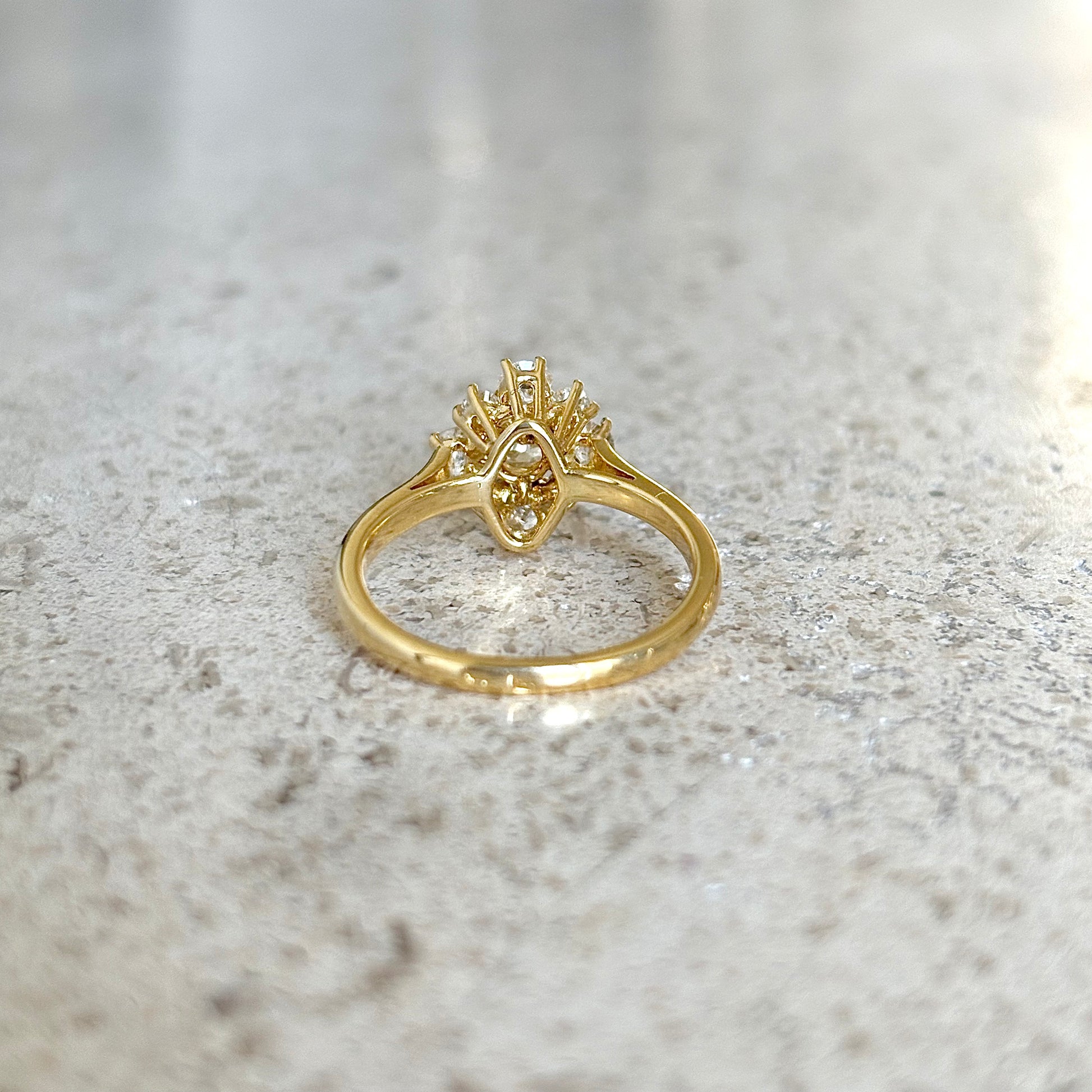 Bague Marguerite - Or Jaune 750 & Diamants