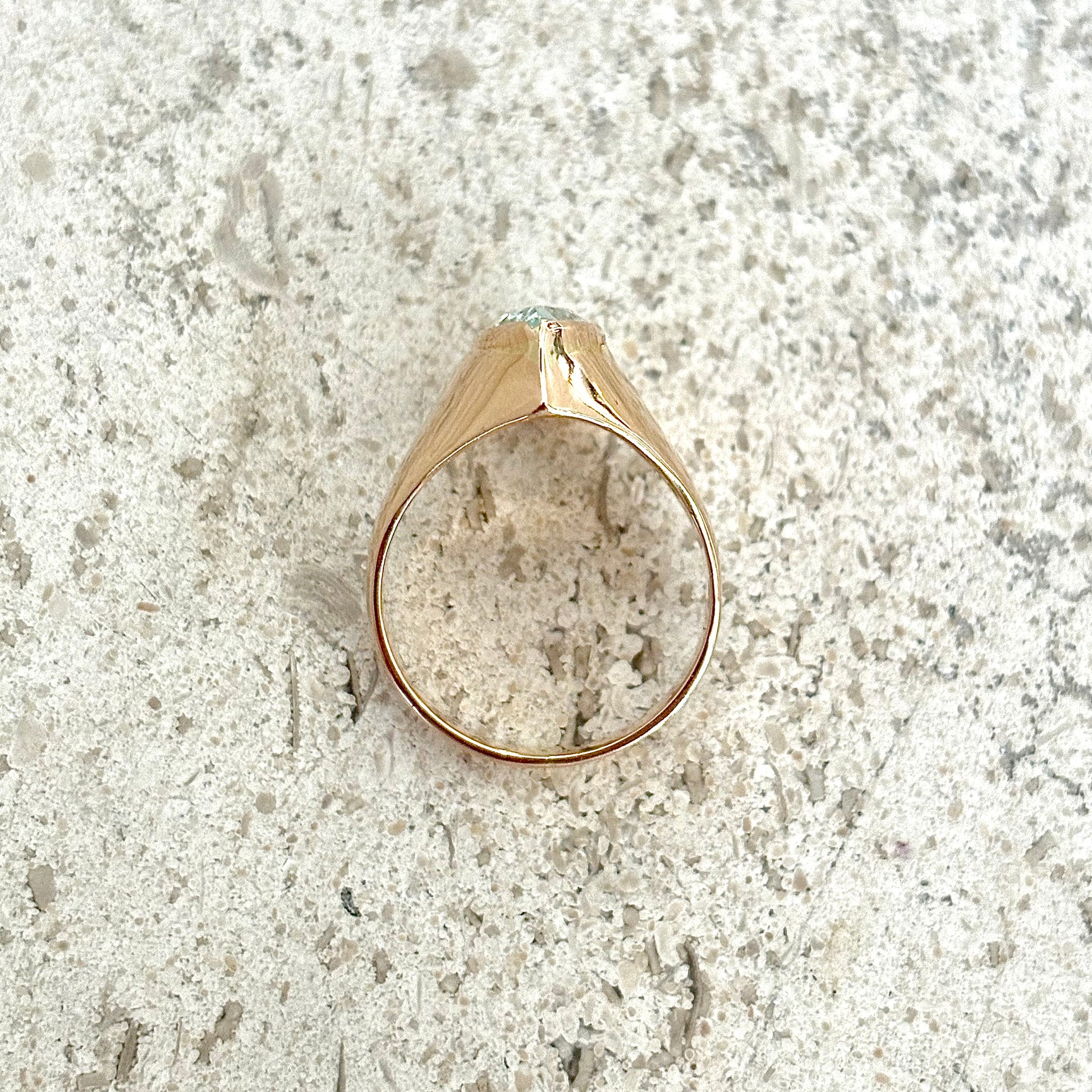 Bague Marquise - Or Jaune 750 & Topaze