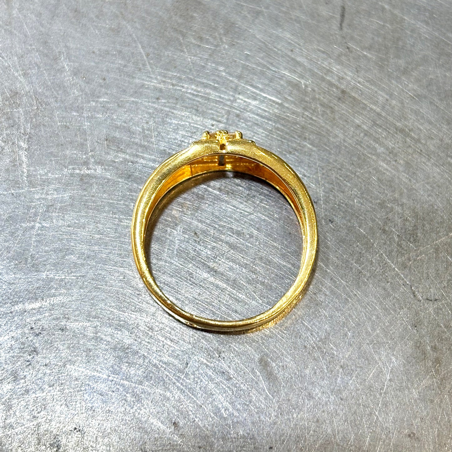 Bague Chevalière - Or Jaune 750 & Diamants