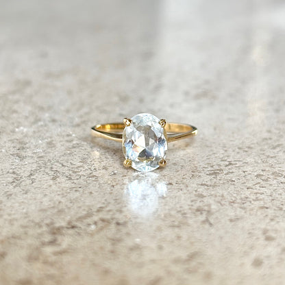 Bague Aigue-Marine - Or Jaune 750