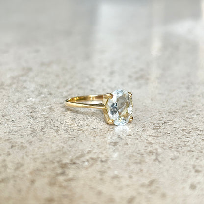 Bague Aigue-Marine - Or Jaune 750