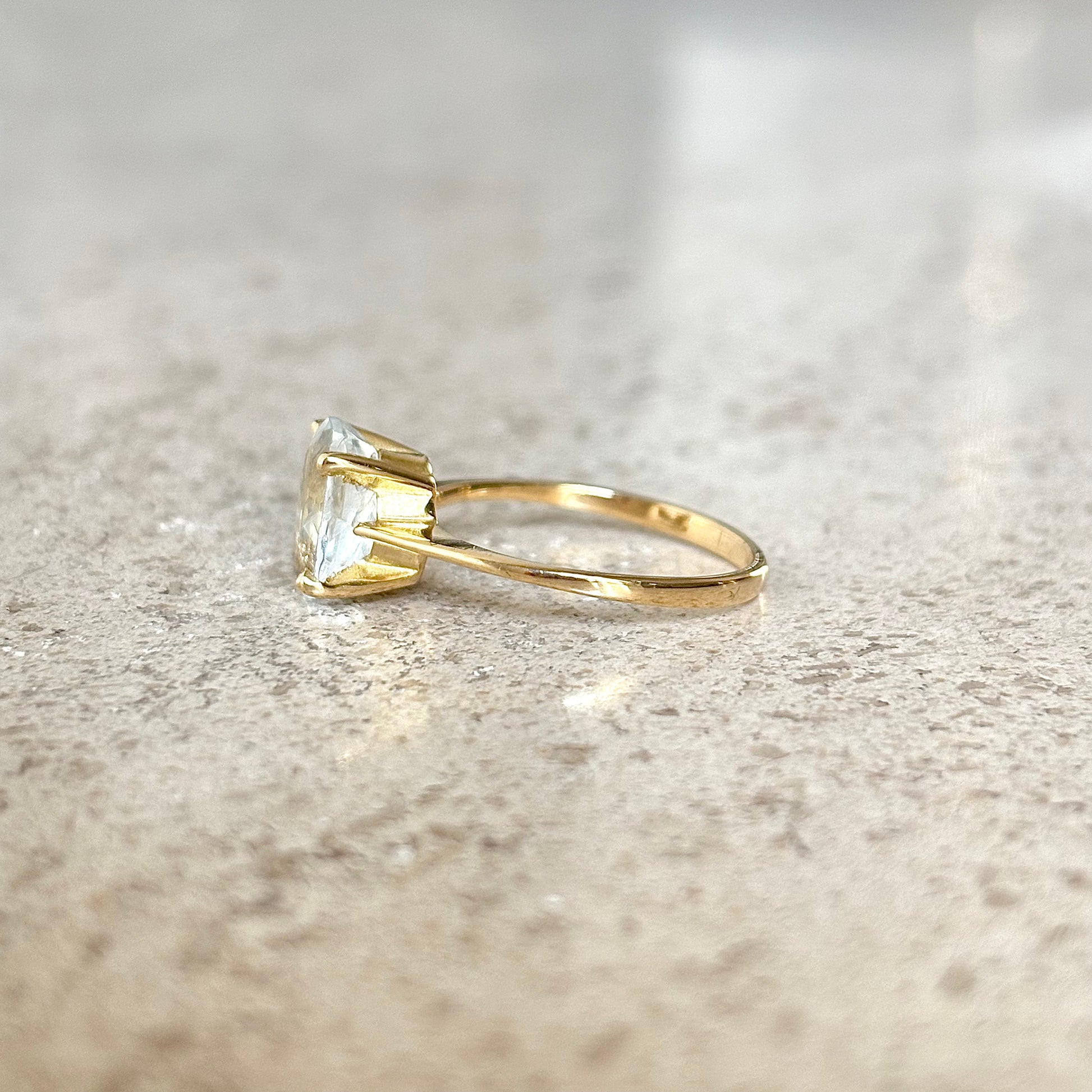 Bague Aigue-Marine - Or Jaune 750