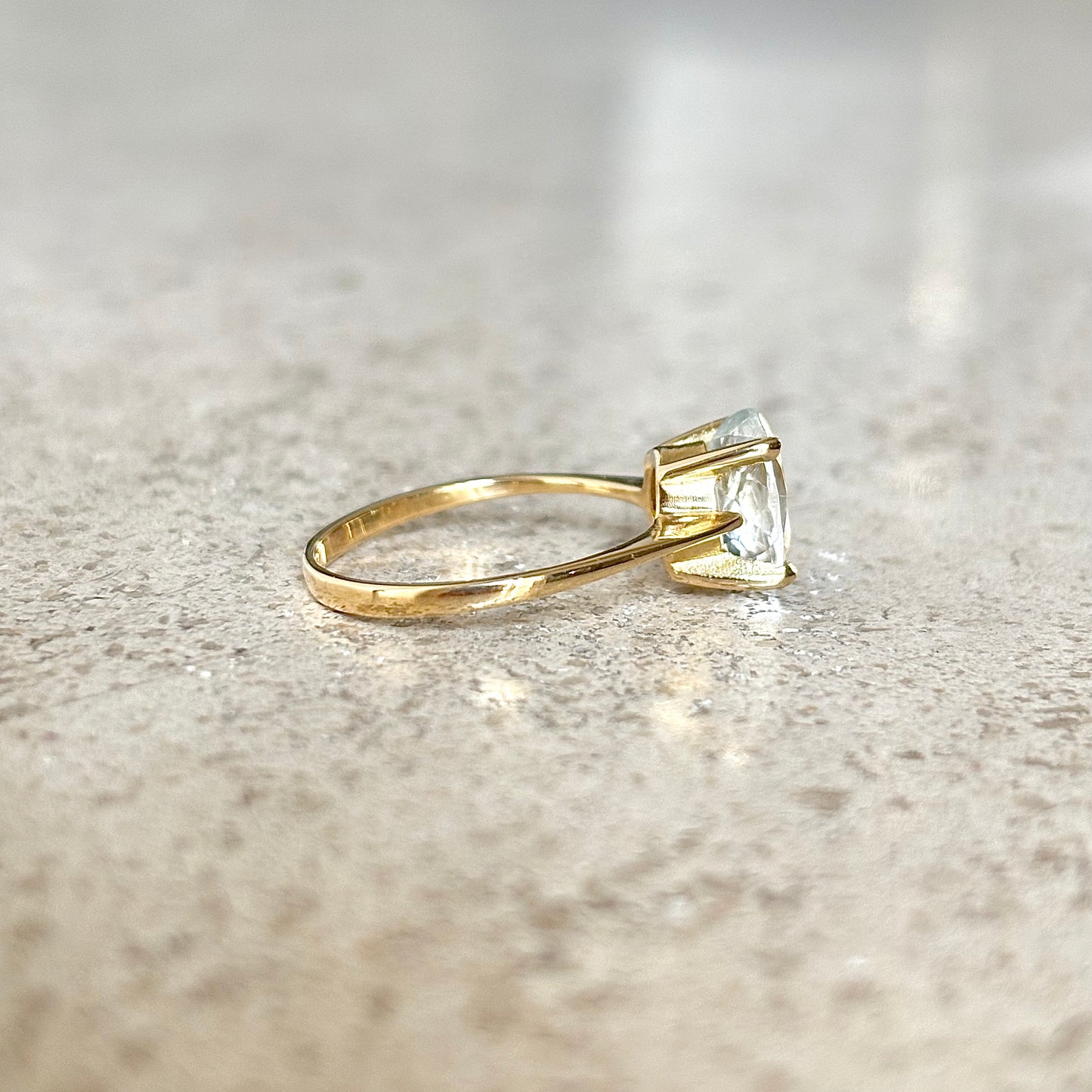 Bague Aigue-Marine - Or Jaune 750