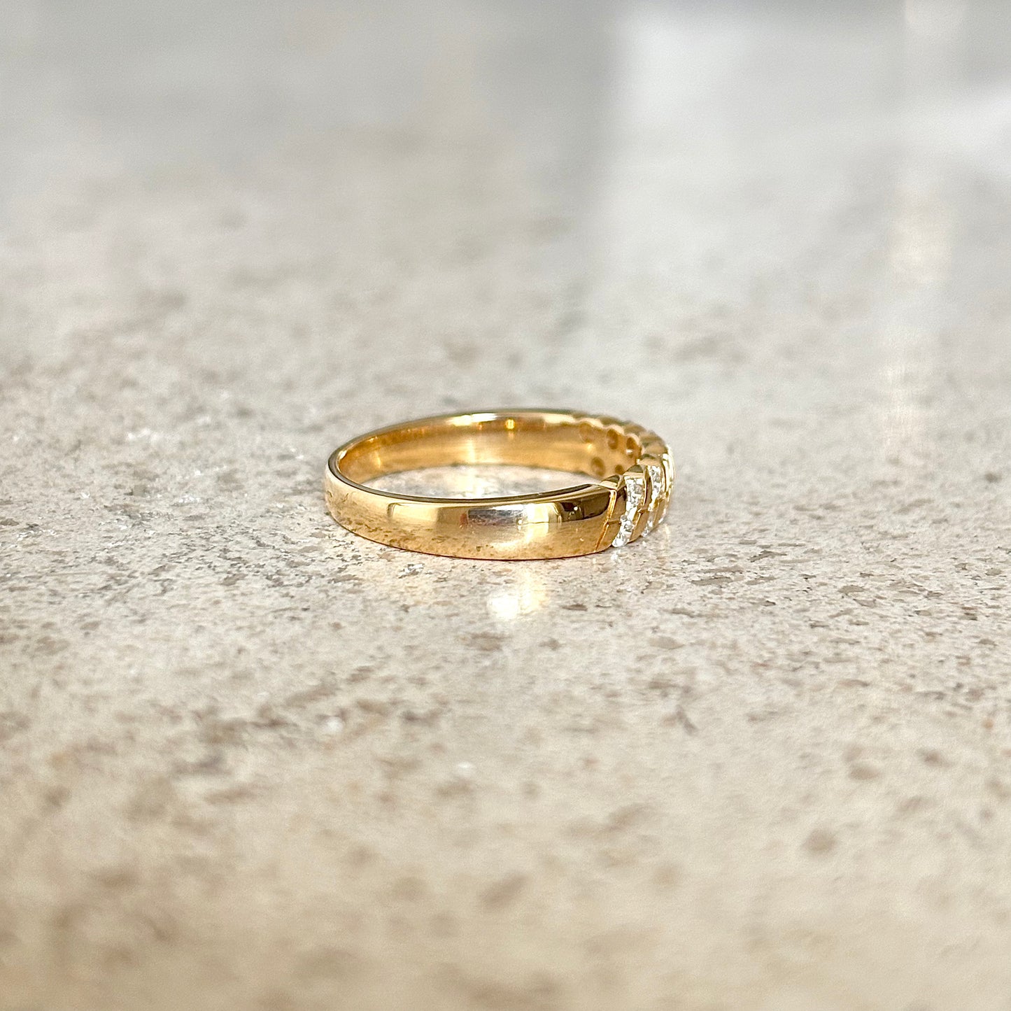 Bague Alliance - Or Jaune 750 & Diamants