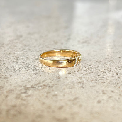 Bague Alliance - Or Jaune 750 & Diamants