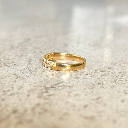 Bague Alliance - Or Jaune 750 & Diamants