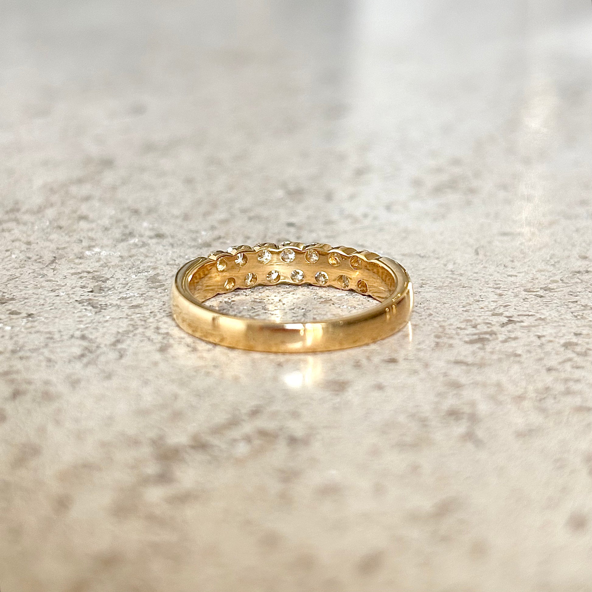 Bague Alliance - Or Jaune 750 & Diamants