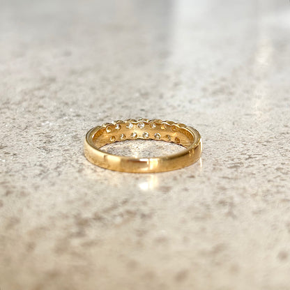 Bague Alliance - Or Jaune 750 & Diamants