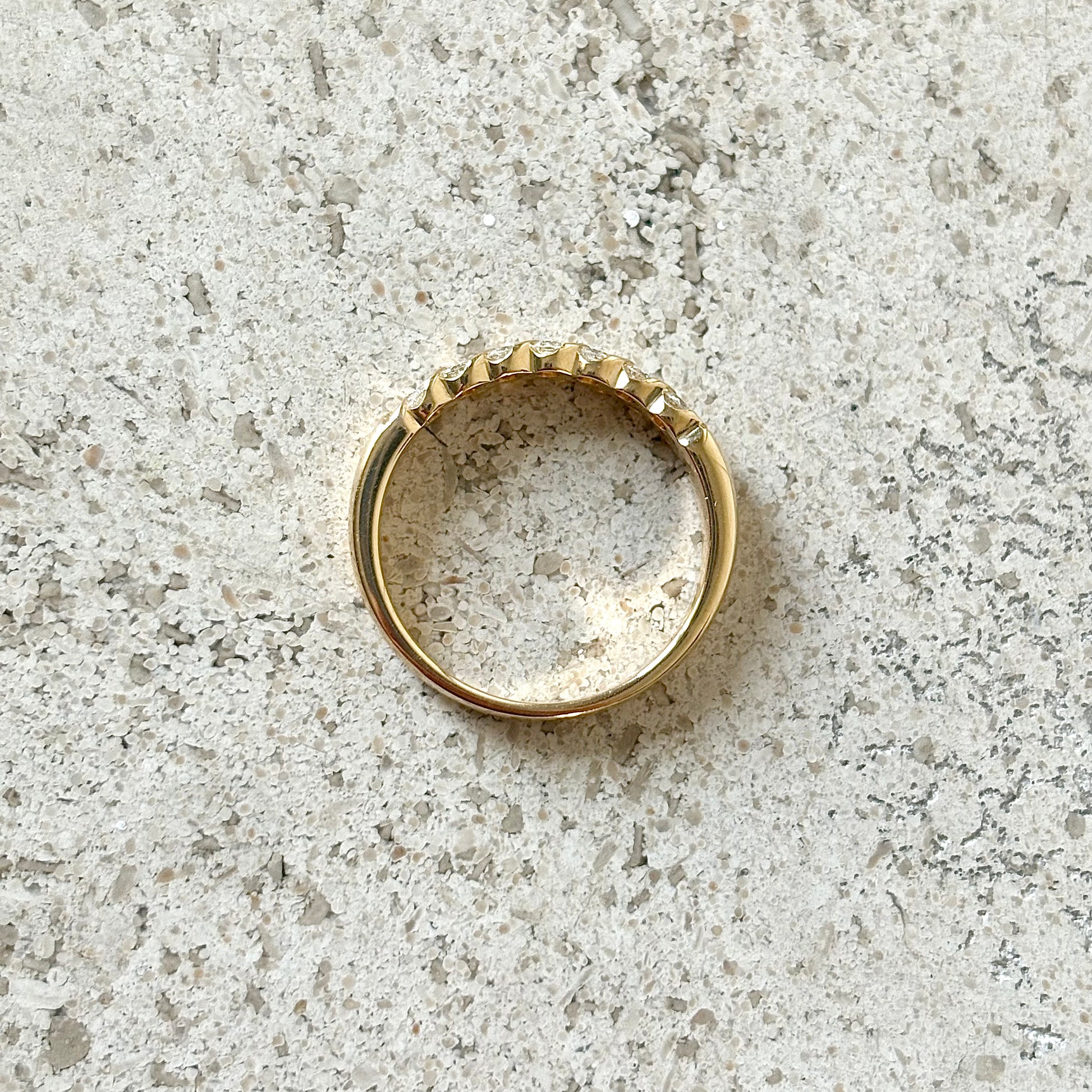 Bague Alliance - Or Jaune 750 & Diamants