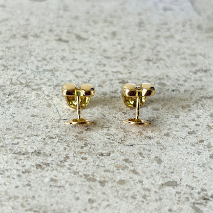 Boucles D'oreilles Godrons - Or Jaune 750 & Diamants