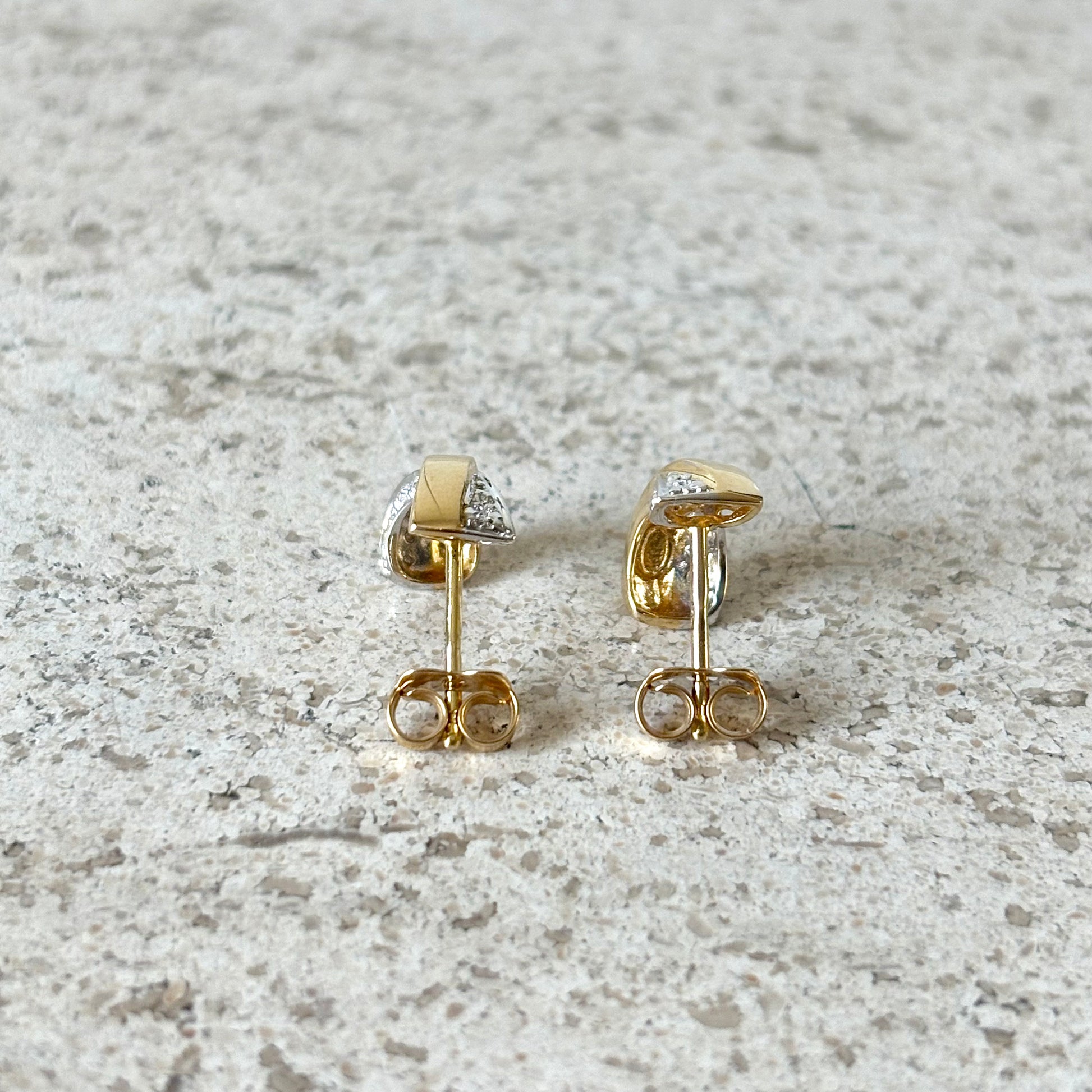 Boucles D'oreilles Croix - Or Jaune 750