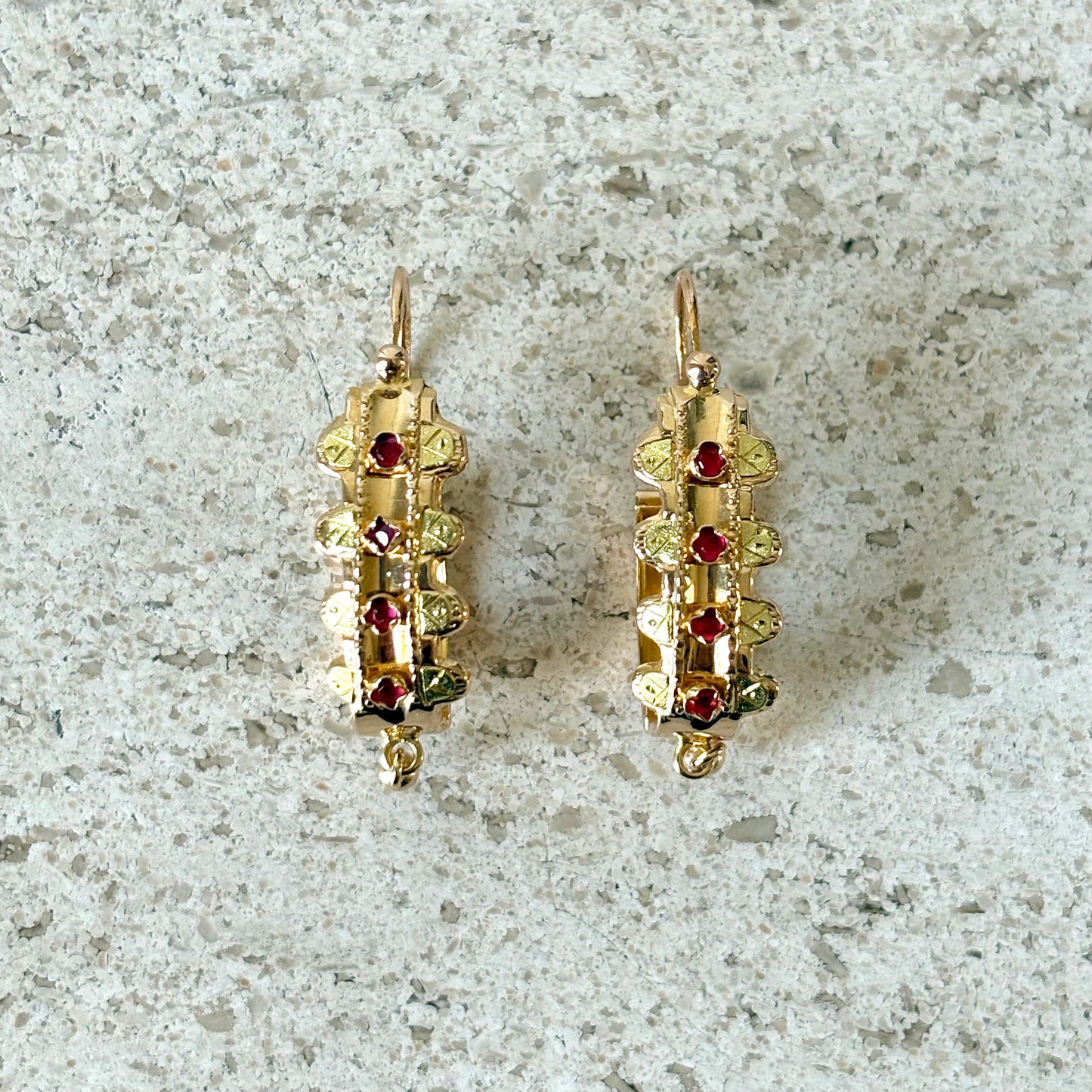 Boucles D'oreilles Vintage - Or Jaune 750