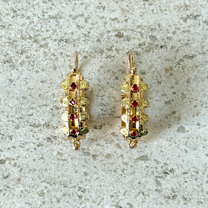 Boucles D'oreilles Vintage - Or Jaune 750