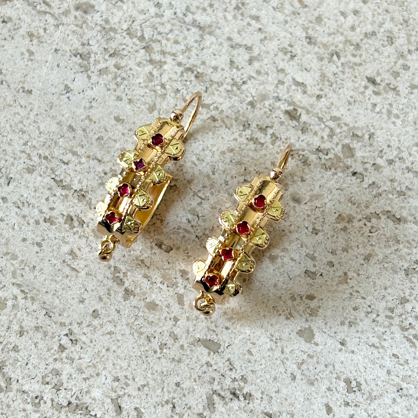 Boucles D'oreilles Vintage - Or Jaune 750