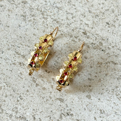 Boucles D'oreilles Vintage - Or Jaune 750