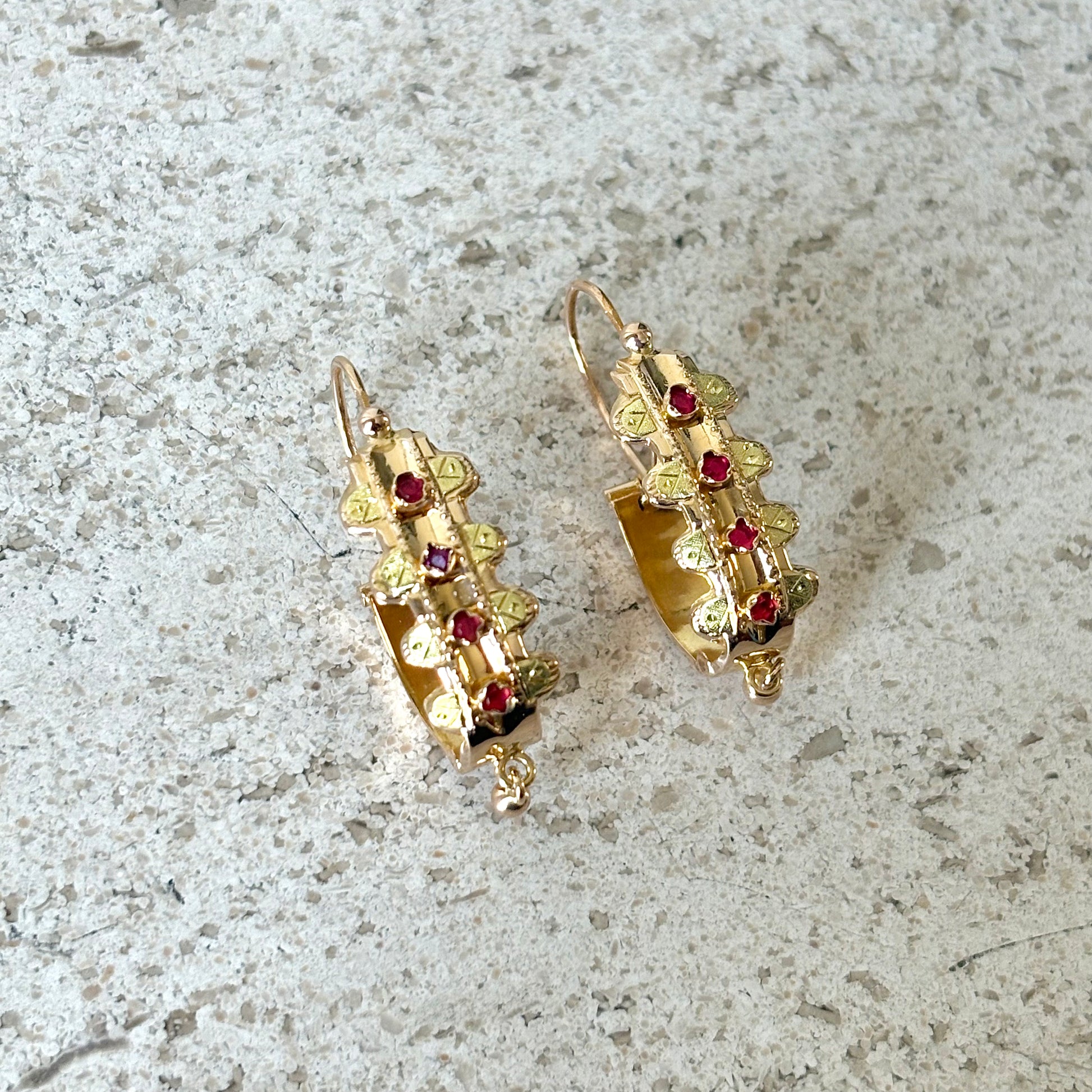 Boucles D'oreilles Vintage - Or Jaune 750