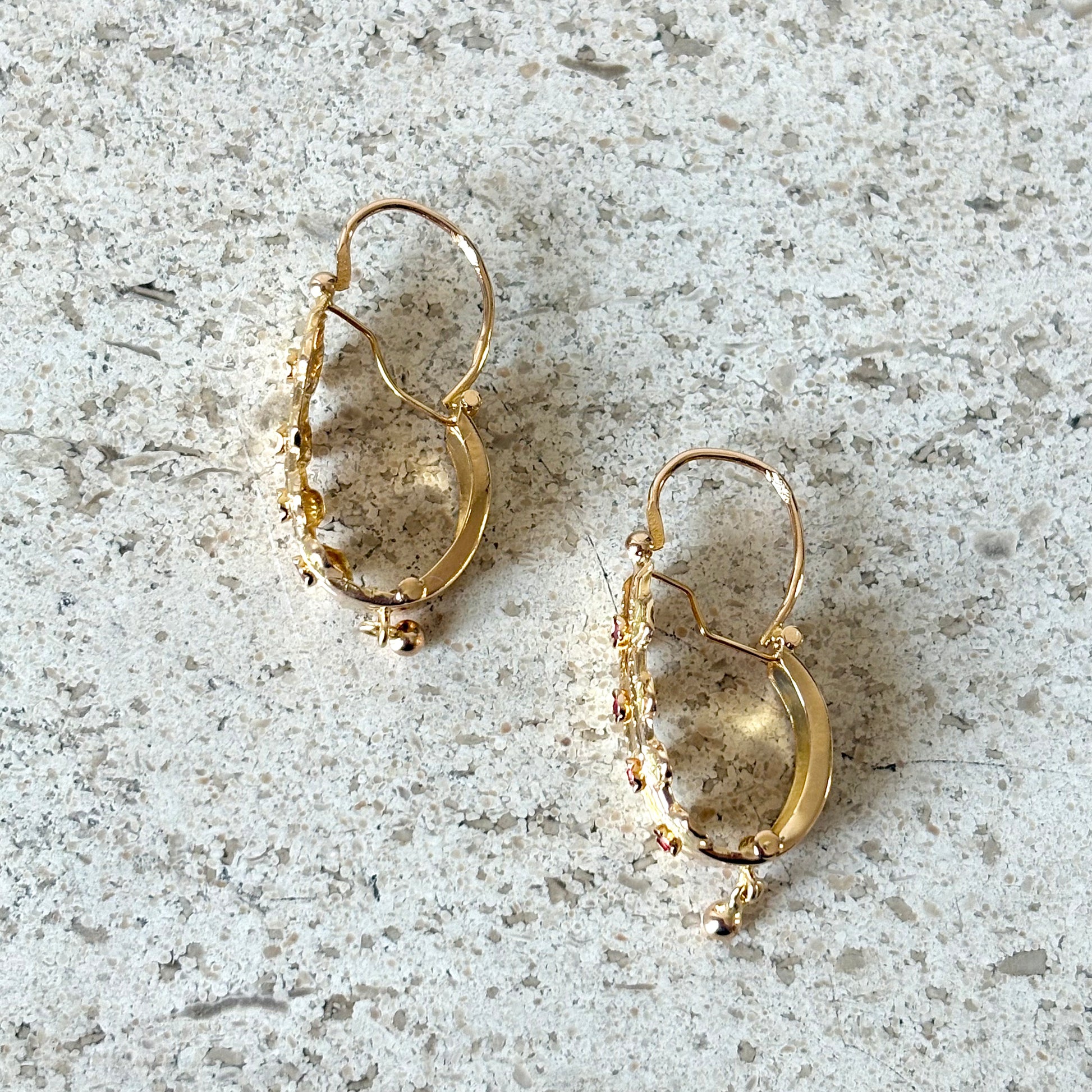 Boucles D'oreilles Vintage - Or Jaune 750