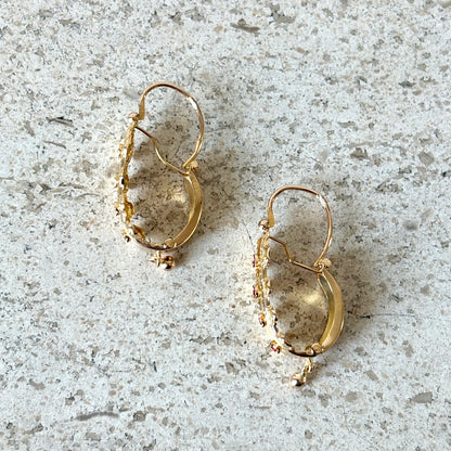 Boucles D'oreilles Vintage - Or Jaune 750