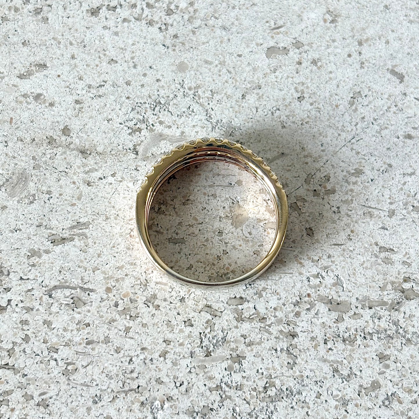 Bague Alliance - 3 Ors & Diamants