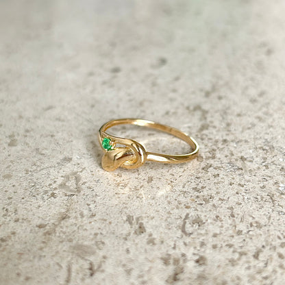Bague Serpent - Or Jaune 750 & Émeraude