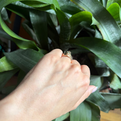 Bague Marquise - Or Jaune 750 & Topaze