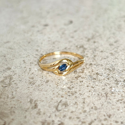 Bague Tourbillon - Or Jaune 750 & Saphir