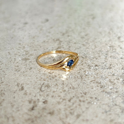 Bague Tourbillon - Or Jaune 750 & Saphir