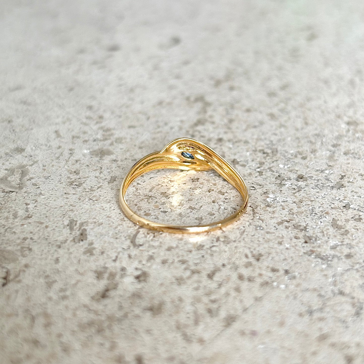 Bague Tourbillon - Or Jaune 750 & Saphir