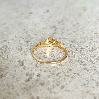Bague Tourbillon - Or Jaune 750 & Saphir