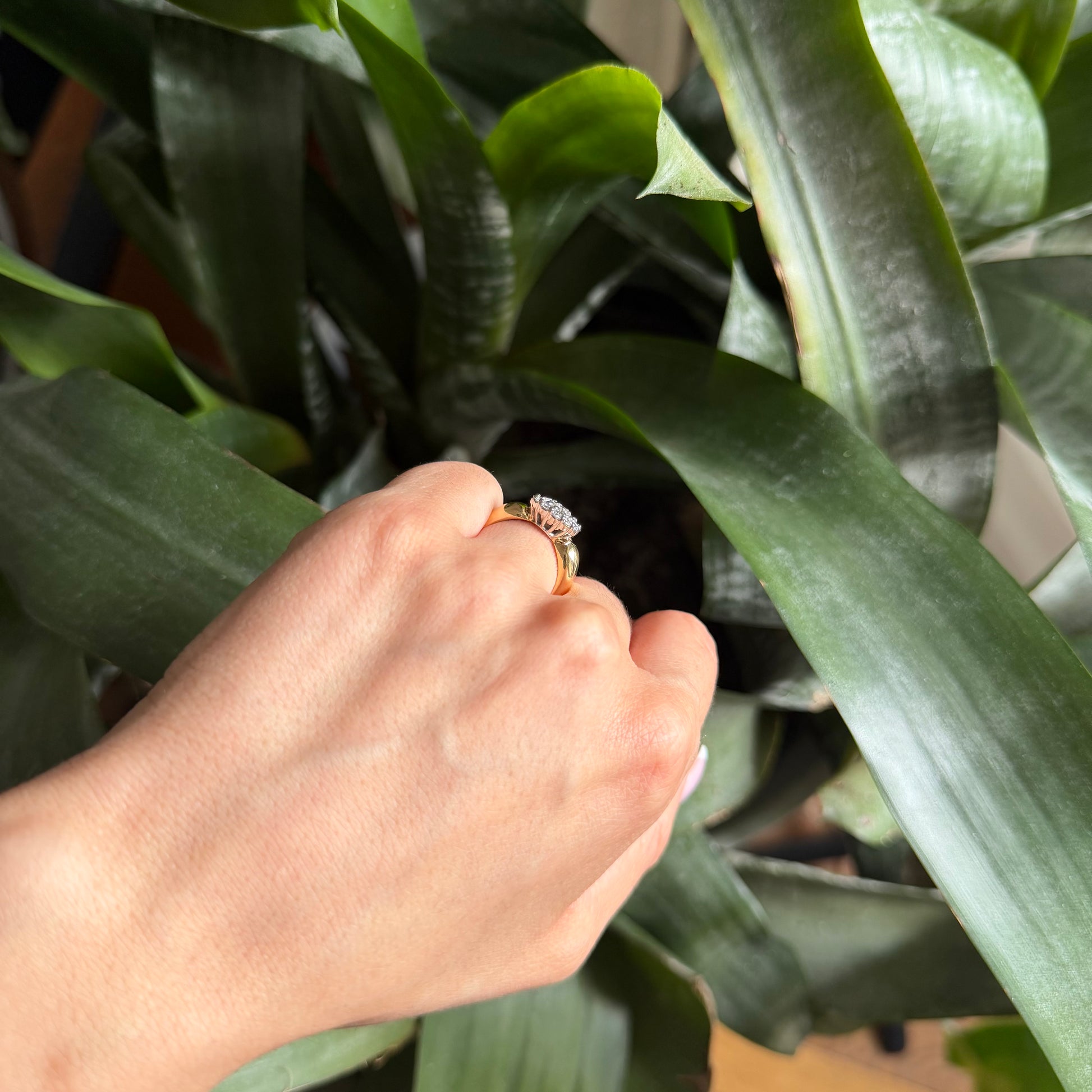 Bague Dôme Pavée - Or Jaune 750 & Diamants