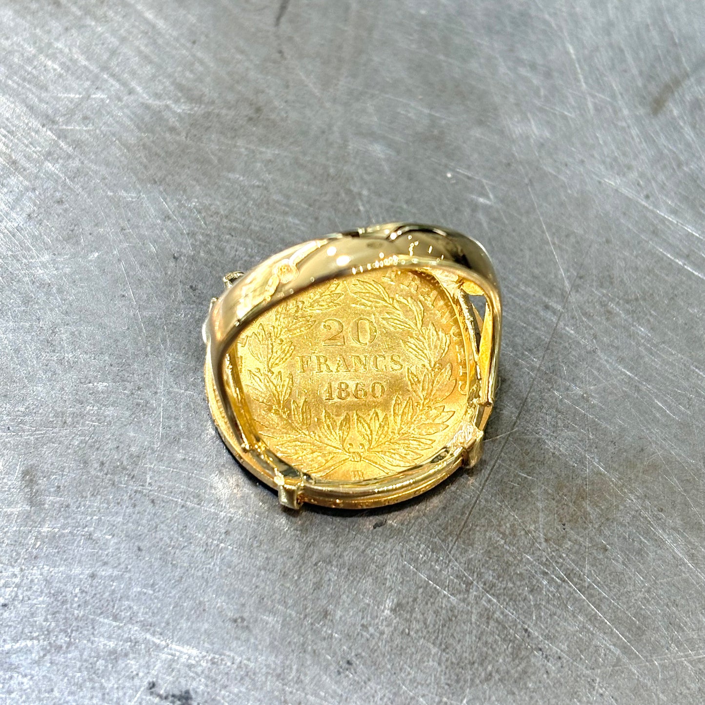 Bague Pièce - Or Jaune 750 & Pièce 20 Francs Napoléon