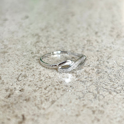 Bague Infinity - Or Blanc 750