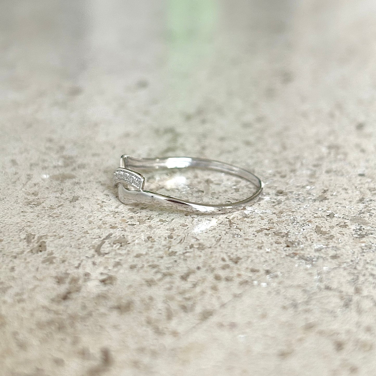 Bague Infinity - Or Blanc 750